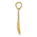 10K Textured Pineapple Charm - Image 2
