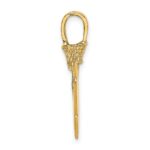 10K 3-D Arrowhead Charm - Image 2