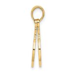 10K Moveable Handcuffs Charm - Image 2