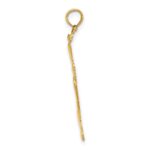 10K Polished Triple Vertical Feet Charm - Image 2