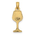 10K Wine Glass Charm - Image 4