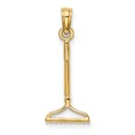 10K 3-D Landscape Rake Garden Tool Charm - Image 4