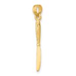 10K 3-D and Polished Table Knife Charm - Image 5