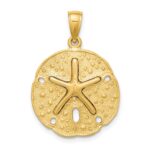 10K Sand Dollar w/ Starfish Charm