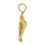 10K Open Mouth Bass Fish Charm - Image 2