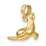10K 3-D Polished Seal Charm - Image 5