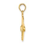 10K 3-D Polished Three Blade Propeller Charm - Image 2