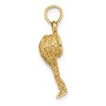 10K 2-D Palm Tree w/ Coconuts Charm - Image 2