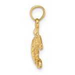10K 3-D Mini Sea Turtle Charm - Image 2