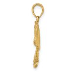 10K 2-D Stingray Charm - Image 2