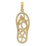 10K Multi Starfish Flip-Flop Charm - Image 4