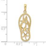10K Multi Starfish Flip-Flop Charm - Image 3