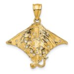 10K 2-D Spotted Eagle Ray w/ Holes Charm - Image 4