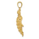 10K 2-D Sea Turtle W/ Spiny Shell Charm - Image 2