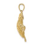 10K Textured Sea Turtle Charm - Image 2