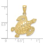 10K Turtle Pendant - Image 3