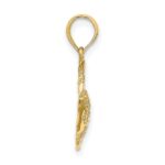 10K Textured Fish Charm - Image 2