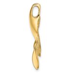 10K 3-D Polished/Textured Whale Tail Charm - Image 2