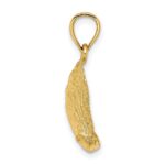 10K 2-D Abalone Shell Charm - Image 2