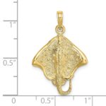 10K Stingray W/ Polished Edge Charm - Image 3