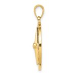 10K Nautical Compass Charm - Image 2