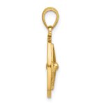 10K Nautical Compass Charm - Image 2