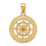 10K Nautical Compass Charm - Image 4