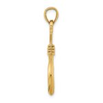 10K 3-D Large Fish Hook with Rope Charm - Image 2