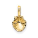 10K Mini Scallop Shell Charm - Image 4