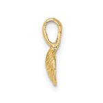 10K Mini Clam Shell Charm - Image 2