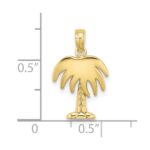 10K Charleston Palm Tree Charm - Image 3