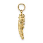 10K Florida Lobster with Out Claws Charm - Image 2