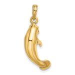 10k 3-D Polished Manatee Charm - Image 4