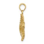 10K Starfish W/ Beaded Texture Charm - Image 2