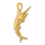 10K 3-D Polished BLUE MARLIN Charm - Image 5