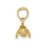 10K 3-D Polished Mini Manatee Charm - Image 2