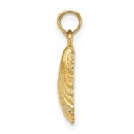 10K Polished Scallop Shell Charm - Image 2