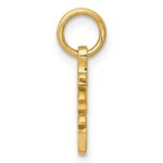 10k Solid Polished Chinese Long Life Charm - Image 2