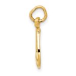 10k Solid Polished Horseshoe Charm - Image 2
