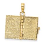 10K 3-D Moveable Pages Holy Bible w/ Lords Prayer Charm - Image 6