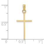 10k Polished Cross Pendant - Image 3