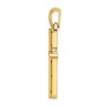 10K Polished Cross Charm - Image 2
