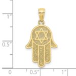 10K Hamsa W/ Star Of David Charm - Image 3