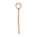 10K D/C w/ Beaded Edge Cross Charm - Image 2