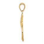 10K Cross With Drape Charm - Image 2