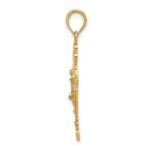 10K D/C Crucifix W /Fancy Tips Charm - Image 2