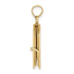 10K 3-D Moveable Santa Biblia Book/Spanish Bible Charm - Image 2