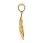 10K Textured Basketball Charm - Image 2