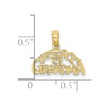 10K Block and Engraved GREAT GRANDMA Charm - Image 3
