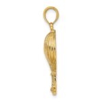 10K Polished Hot Air Balloon Charm - Image 2